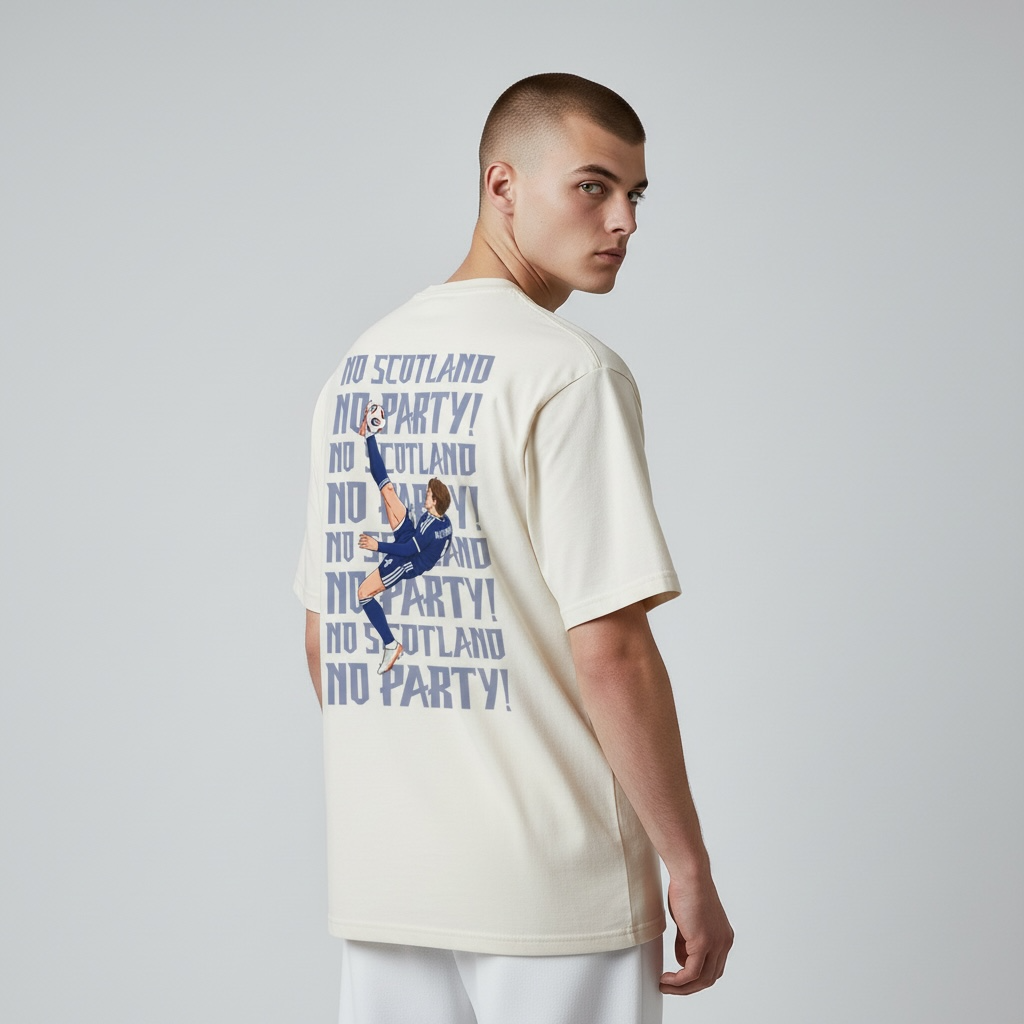 Organic Men's Fitted T-shirt 'No Scotland No party!'