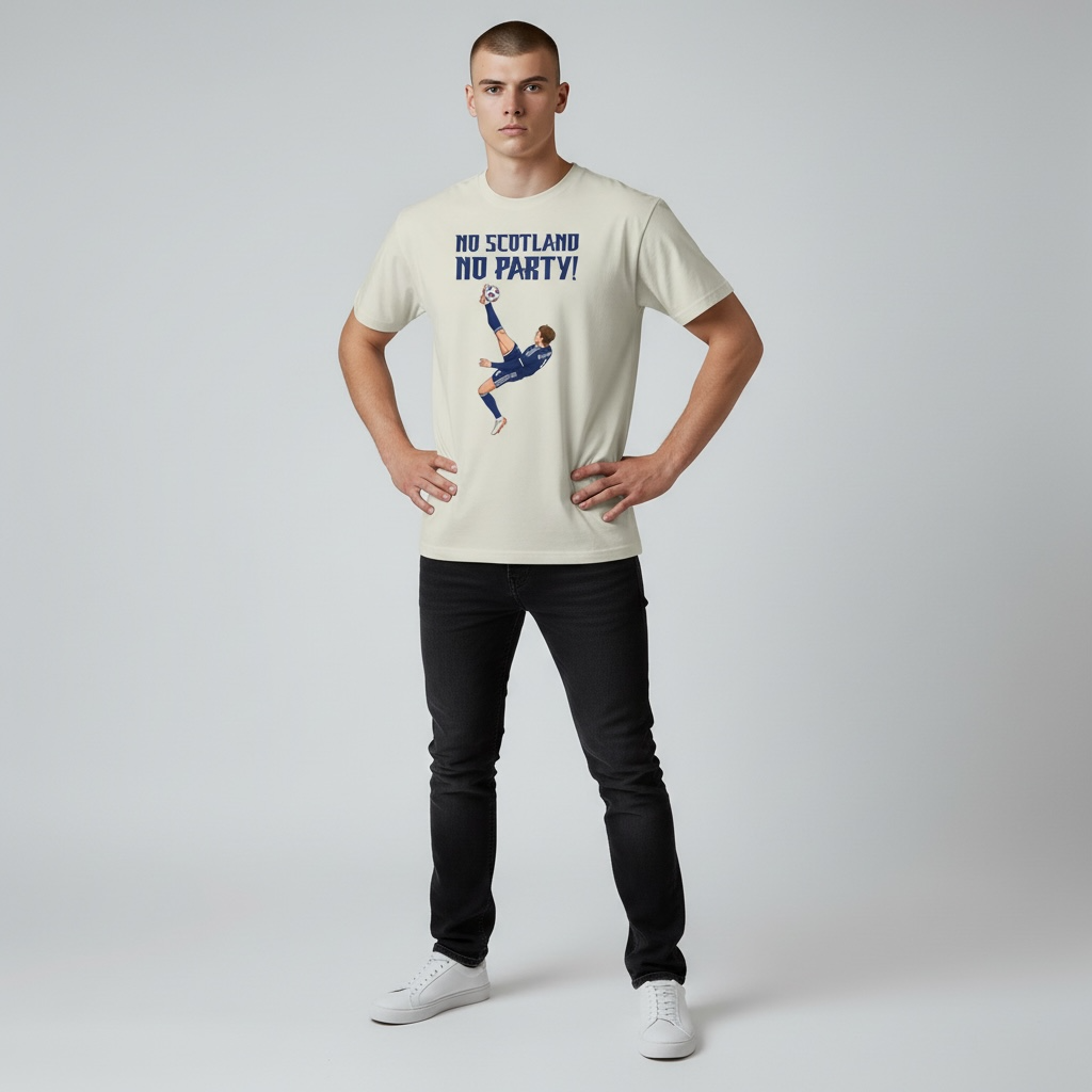 Organic Men's Fitted T-shirt 'No Scotland No party!'