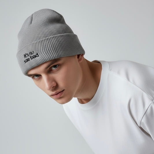 Organic ribbed beanie